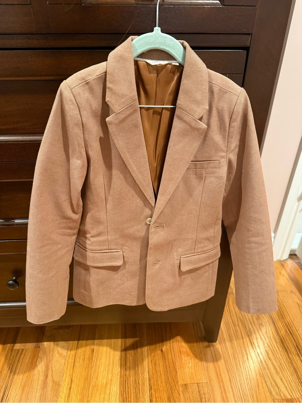 Boys Tailored Tan Blazer Jacket
